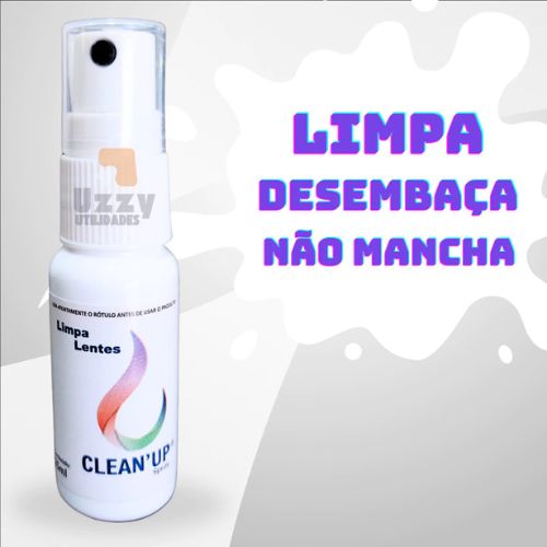 Kit de Limpa Lentes + Flanelas Óculos - Clean Up 25 ML