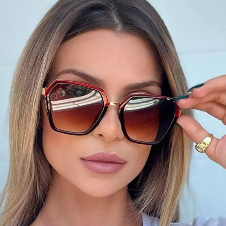 Óculos de Sol Feminino La Lilly Marrom