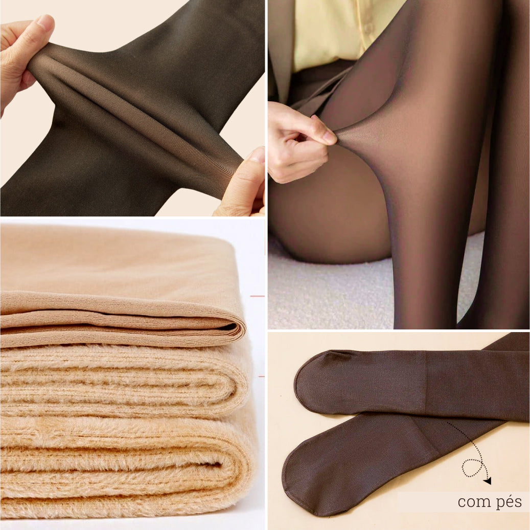 Meia Calça Peluciada Translucida - Compre 1 Leve 2