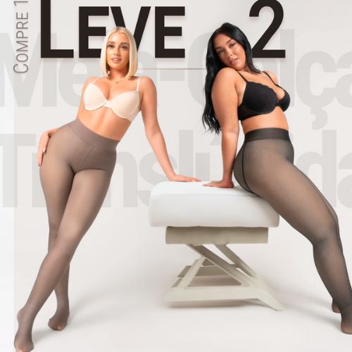 Meia Calça Peluciada Translucida - Compre 1 Leve 2