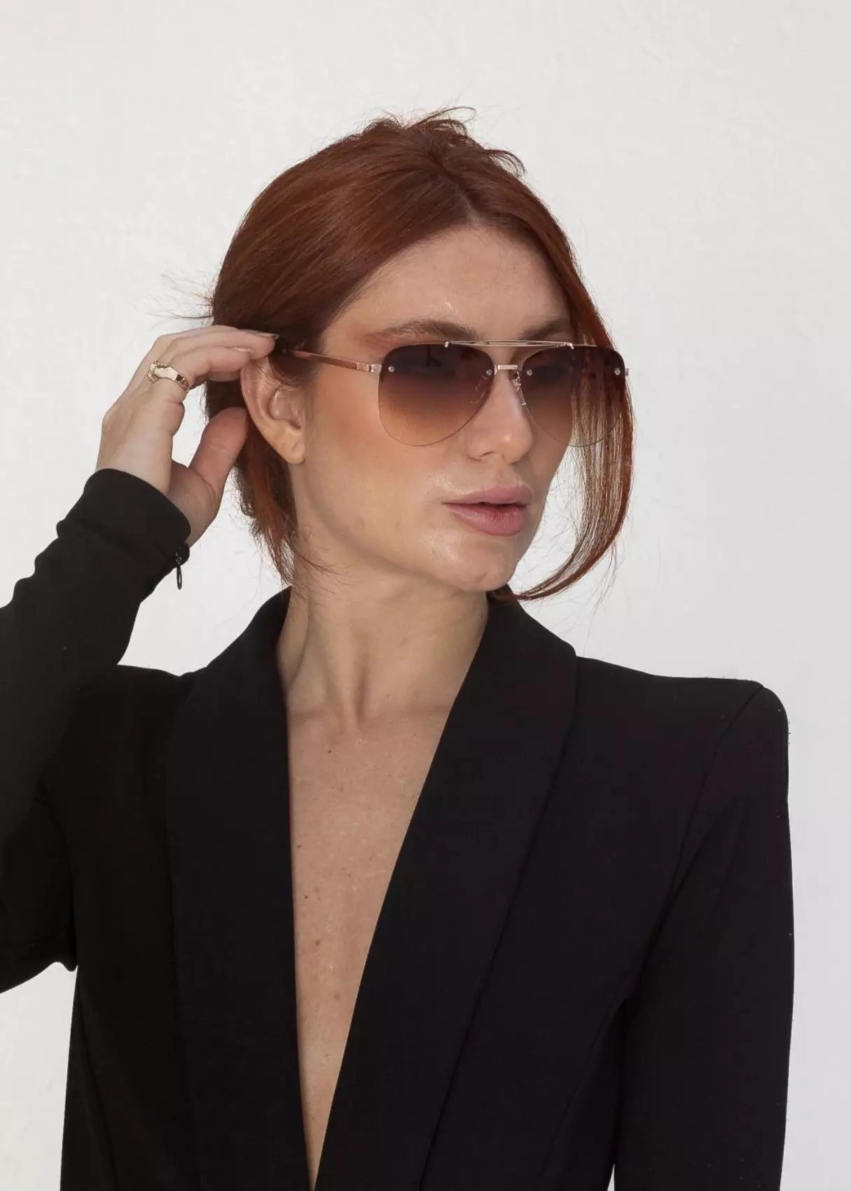 Óculos de Sol Feminino Il Aviatore Marrom