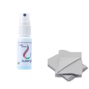 Kit de Limpa Lentes + Flanelas Óculos - Clean Up 25 ML