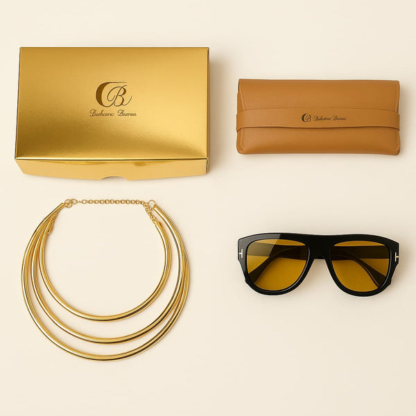 Kit 01 - Óculos Tulum + Case + Colar